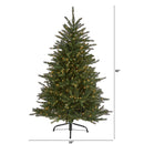 5’ Napa Valley Fir Artificial Chrstmas Tree with 350 Clear Lights and 1107 Bendable Branches
