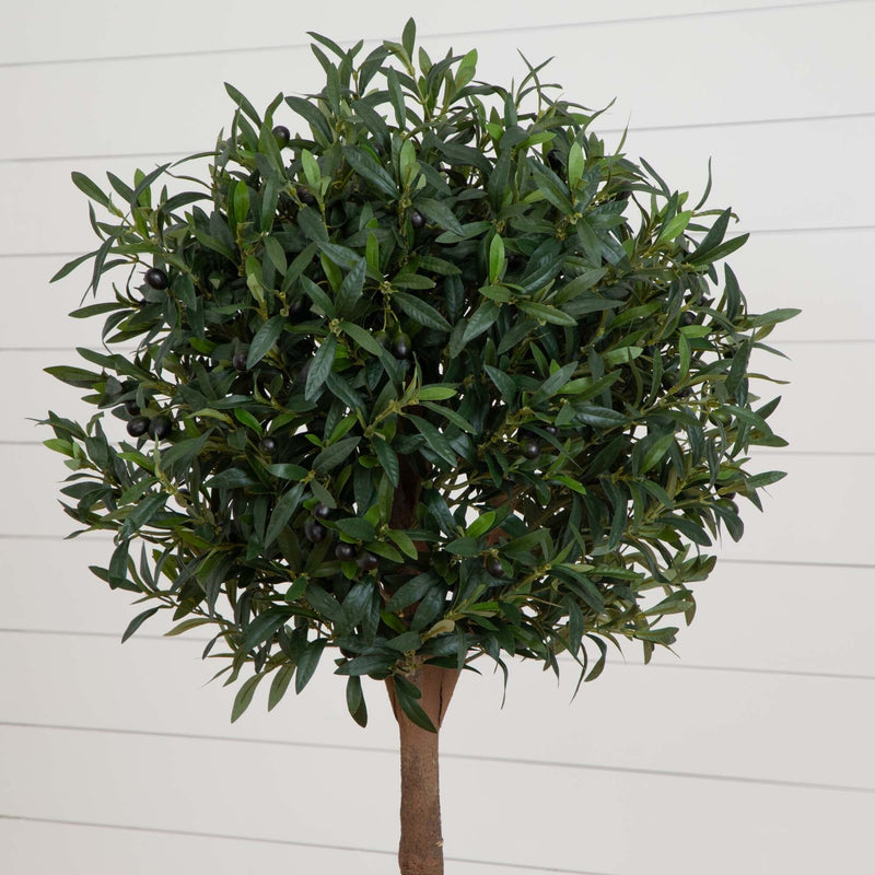 5’ Olive Topiary Artificial Tree, photo 2 of 4