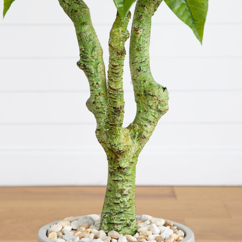 5’ Plumeria Artificial Tree in Decorative Planter (Indoor/Outdoor)
