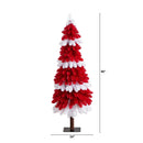 5' Pre-Lit Artificial Peppermint Christmas Tree with 150 Microdot LED Lights
