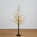 5’ Pre-Lit Artificial Twig Tree with 360 Warm White LED Lights