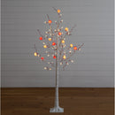 5' Pre-Lit Artificial Valentine's Day Twig Tree with 72 Heart Shaped LED Lights and Red Berries