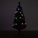 5' Pre-Lit Fiber Optic Artificial Christmas Tree with 60 Colorful Star-Shaped LED Lights