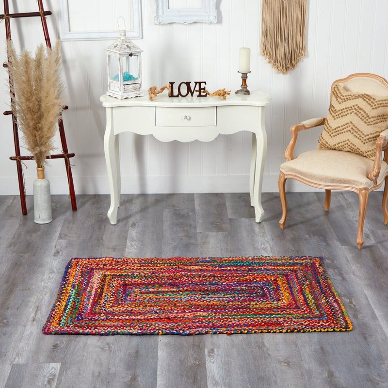 5’ x 3’ Handmade Braided Cape Cod Coastal Jute Rug, photo 3 of 3