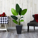52” Travelers Palm Artificial Tree in Slate Planter