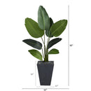 52” Travelers Palm Artificial Tree in Slate Planter