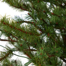 52” Vancouver Mountain Pine Artificial Christmas Tree with 100 Clear Lights and 374 Bendable Branches in Bronze Metal Planter