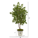 53” Oak Artificial Tree in Decorative Planter