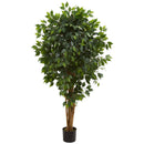 5.5’ Artificial Ficus Tree Bunched Trunks