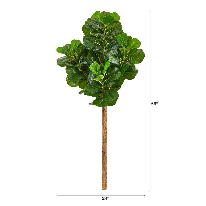 5.5’ Artificial Fiddle Leaf Tree (No Pot), photo 3 of 4
