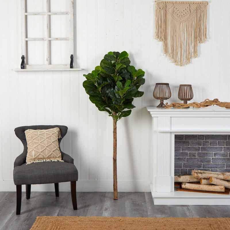 5.5’ Artificial Fiddle Leaf Tree (No Pot), photo 4 of 4