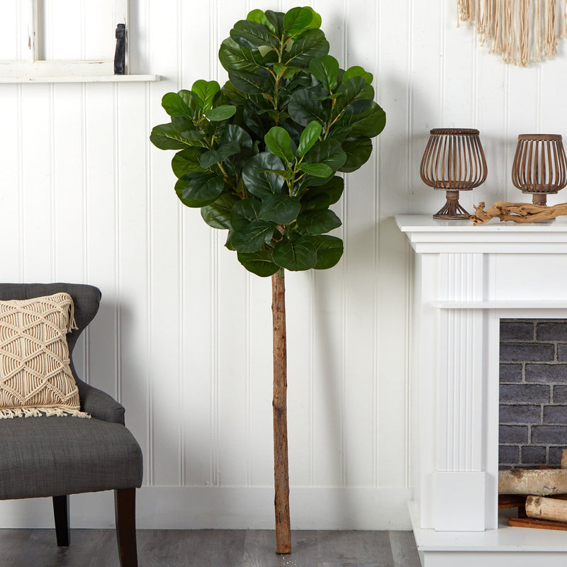 5.5’ Artificial Fiddle Leaf Tree (No Pot), photo 2 of 4