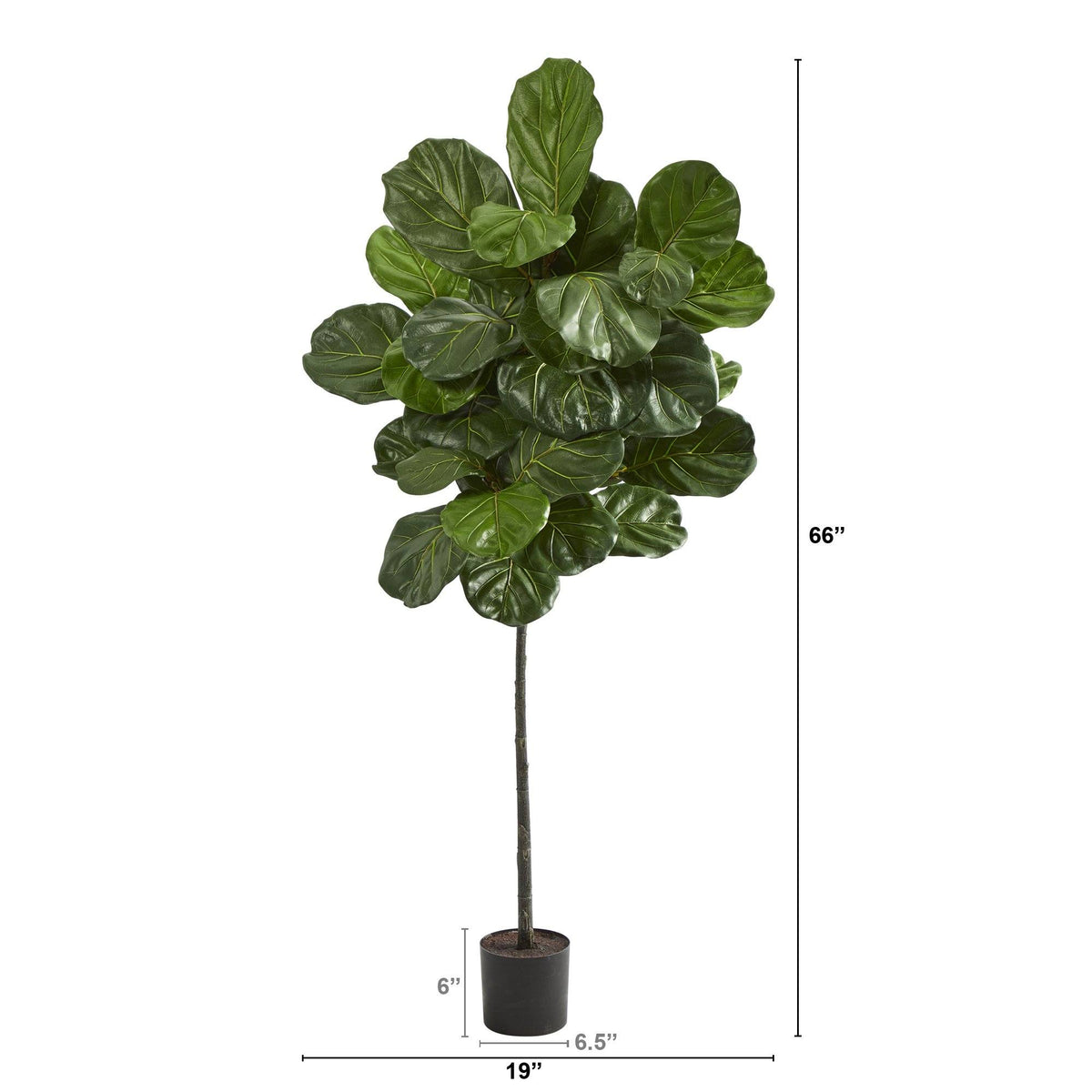 5.5’ Fiddle Leaf Artificial Tree, photo 2 of 3
