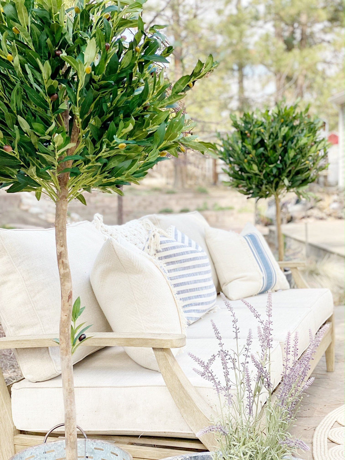 5.5’ Olive Topiary Artificial Tree UV Resistant (Indoor/Outdoor), photo 4 of 15