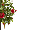 5.5’ Rose Topiary Tree with Farmhouse Planter