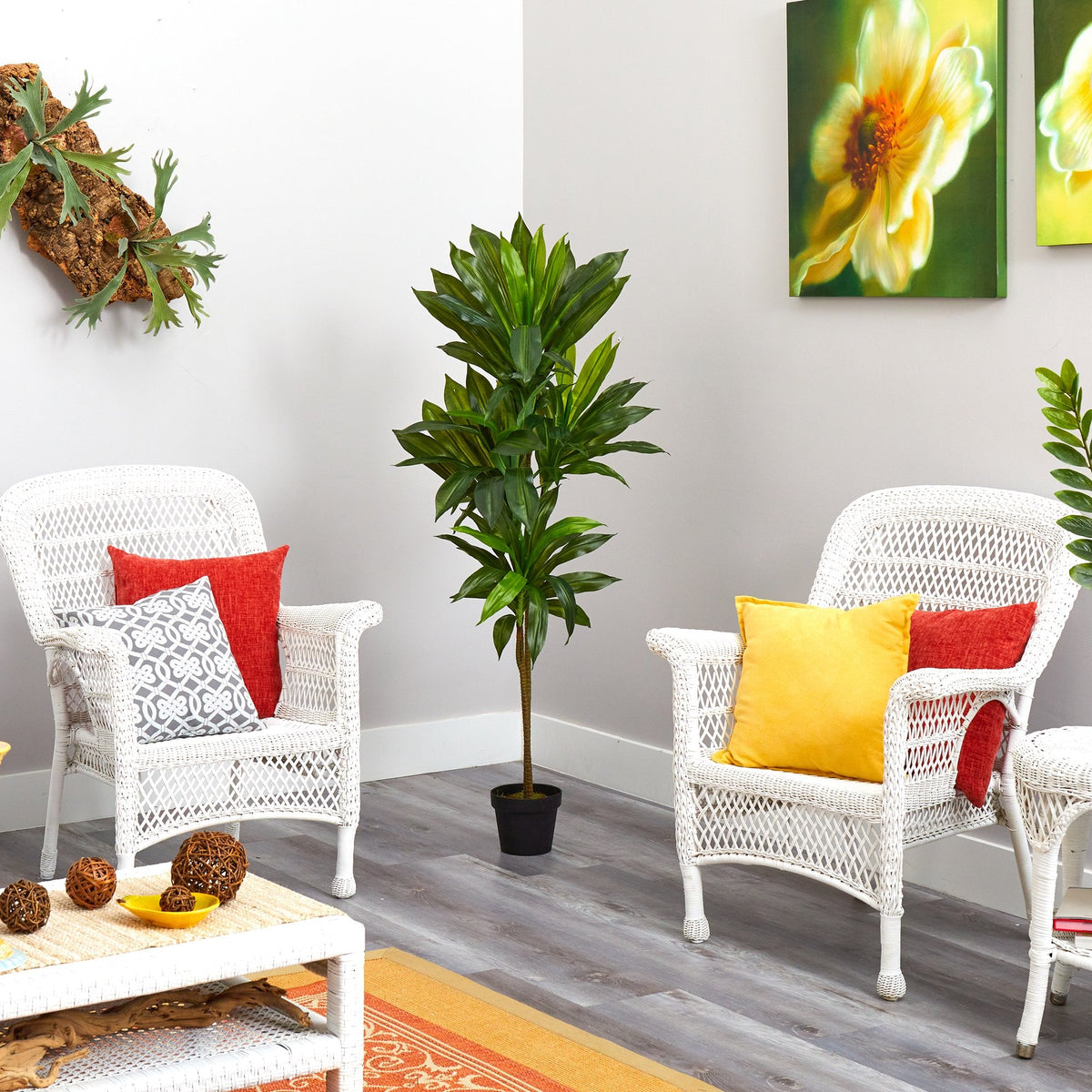 56” Dracaena Artificial Plant (Real Touch), photo 3 of 4