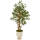 56” Ficus Artificial Tree in Decorative Urn