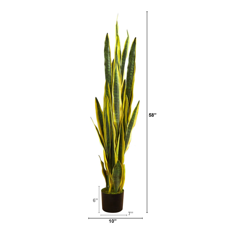 58” Sansevieria Artificial Plant, photo 2 of 4