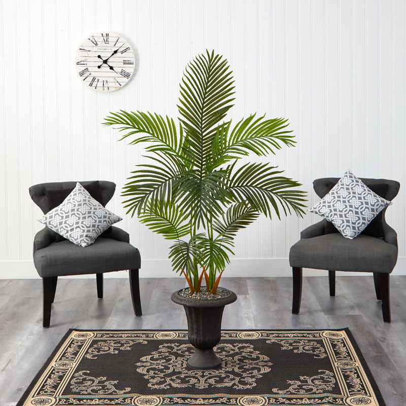 59” Areca Palm Artificial Tree in Charcoal Urn, photo 4 of 4