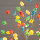5' Pre-Lit Artificial Easter Twig Tree with 72 Egg Shaped LED Ornaments