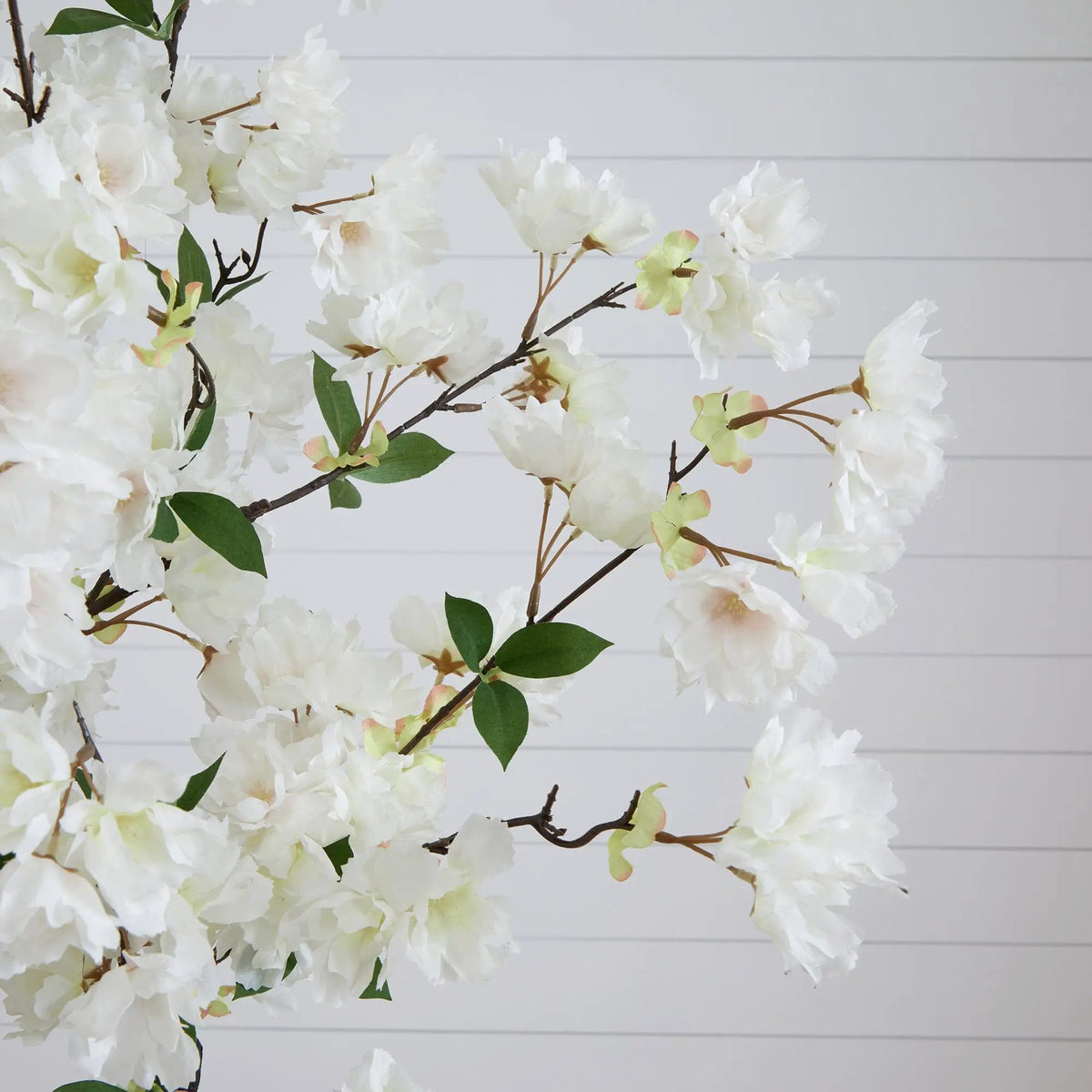 6’ Artificial Cherry Blossom Tree with White Decorative Planter, photo 2 of 8
