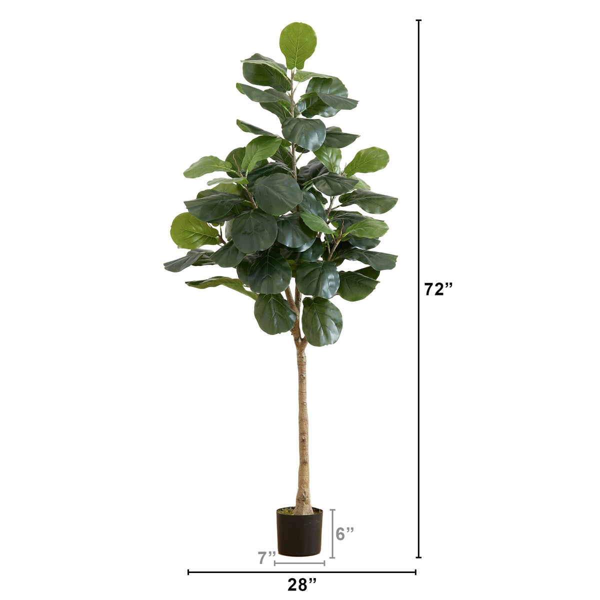 6’ Artificial Fiddle Leaf Tree, photo 4 of 5