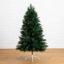 6' Artificial Green Pampas Grass Christmas Tree