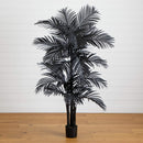 6' Artificial Halloween Black Golden Cane Tree