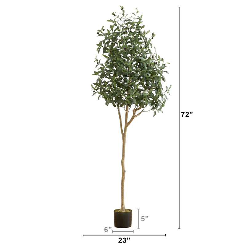 6’ Artificial Olive Tree, photo 4 of 5