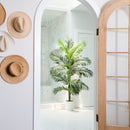 6’ Artificial Paradise Palm with White Decorative Planter