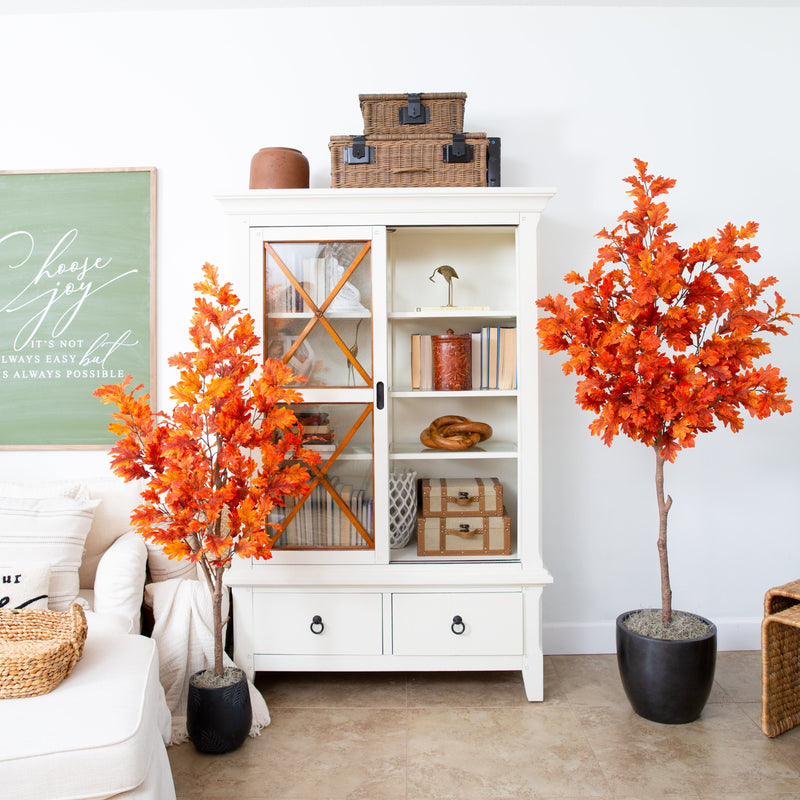 6’ Autumn Oak Artificial Fall Tree