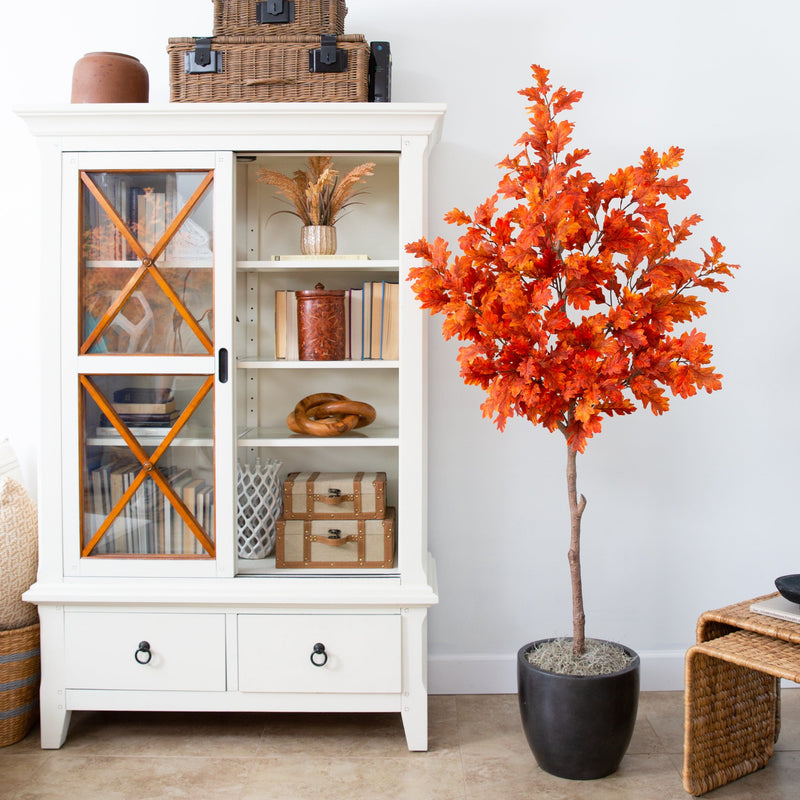 6’ Autumn Oak Artificial Fall Tree