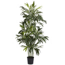 6' Artificial Green Bamboo Palm Silk Tree