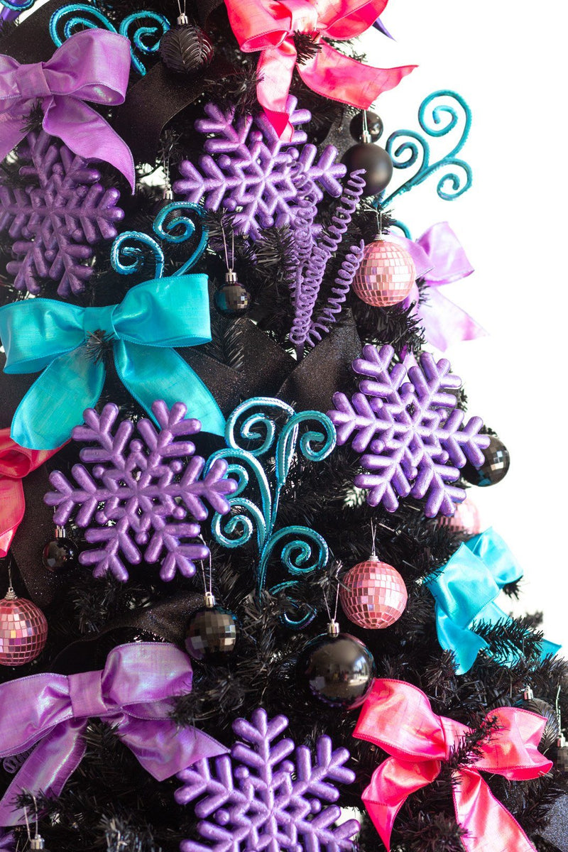 6’ Black Artificial Christmas Tree with 400 Clear LED Lights and 1036 Tips, photo 11 of 12