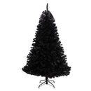 6’ Black Artificial Christmas Tree with 400 Clear LED Lights and 1036 Tips