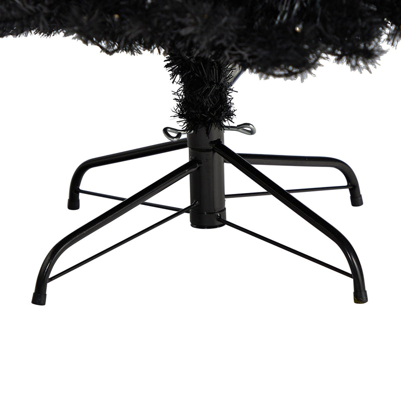 6’ Black Artificial Christmas Tree with 400 Clear LED Lights and 1036 Tips, photo 7 of 12