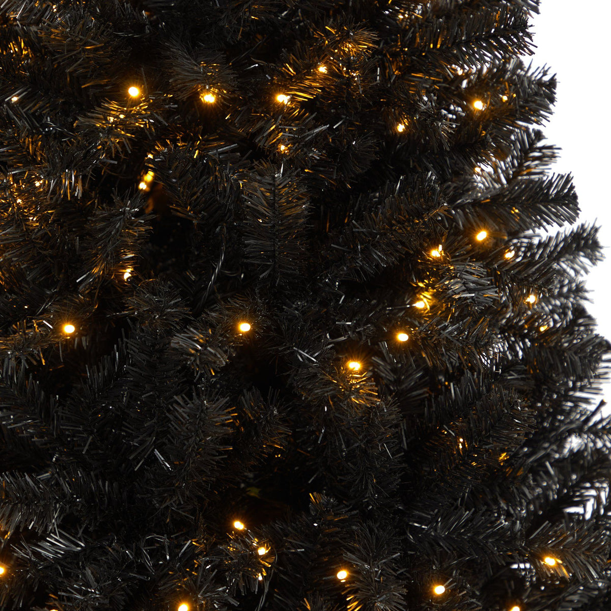 6’ Black Artificial Christmas Tree with 400 Clear LED Lights and 1036 Tips, photo 5 of 12