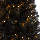 6’ Black Artificial Christmas Tree with 400 Clear LED Lights and 1036 Tips