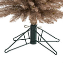6’ Champagne Pencil Artificial Christmas Tree with 300 (multifunction) Clear LED Lights and 518 Bendable Branches