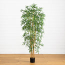 6'  Fancy Style Slim Bamboo Silk Tree