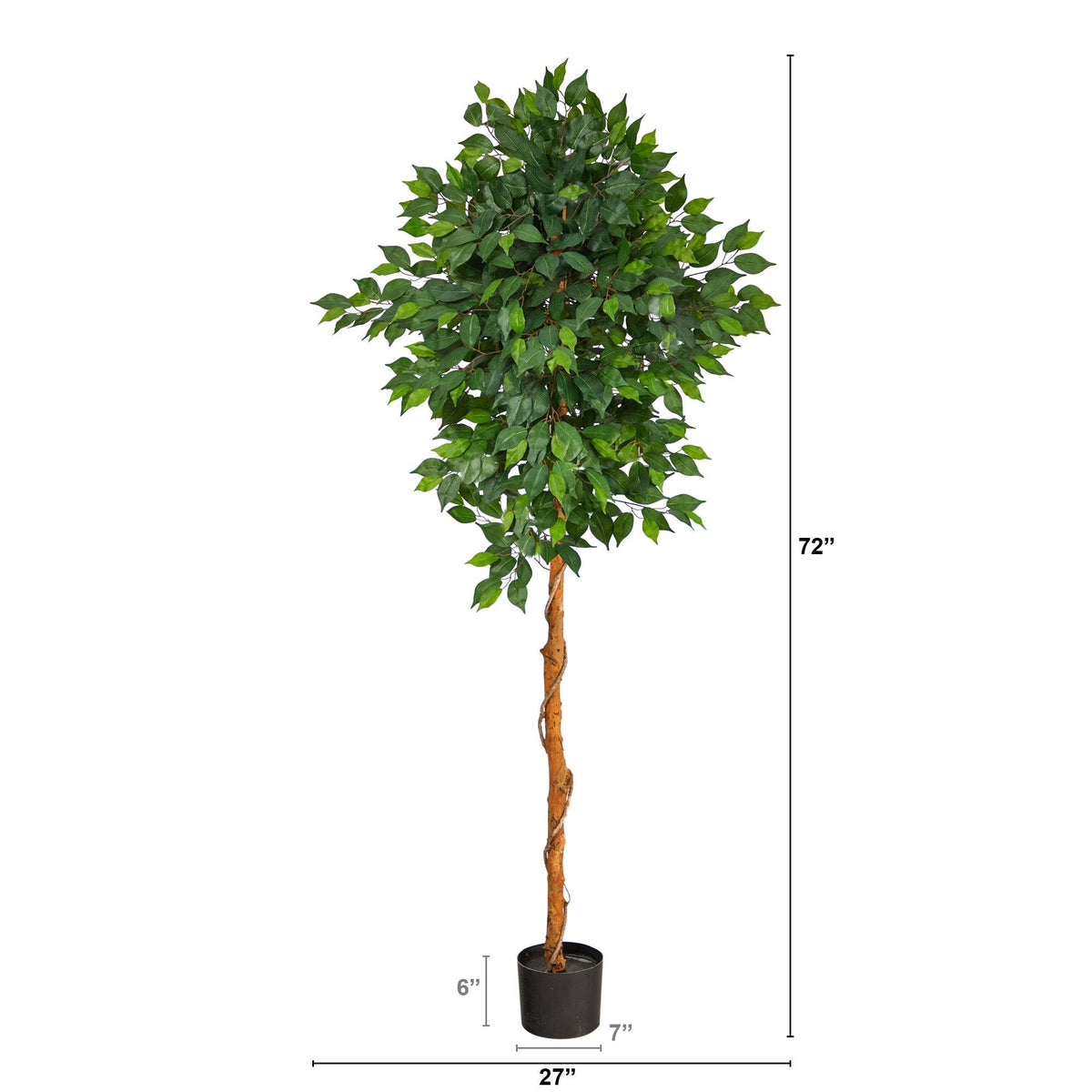 6’ Artificial Ficus Tree, photo 2 of 4
