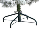 6’ Flocked Oregon Pine Artificial Christmas Tree with 300 Clear Lights and 551 Bendable Branches