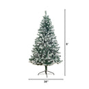 6' Flocked West Virginia Fir Artificial Christmas Tree by Nearly Natural