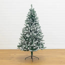 6' Flocked West Virginia Fir Artificial Christmas Tree by Nearly Natural