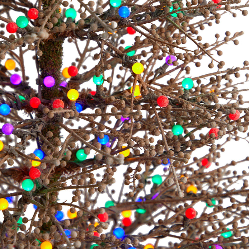 6' Frosted Berry Twig Christmas Tree