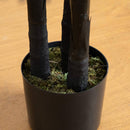 6' Artificial Halloween Black Golden Cane Tree