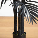 6' Artificial Halloween Black Golden Cane Tree
