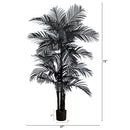 6' Artificial Halloween Black Golden Cane Tree