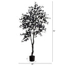 6' Artificial Halloween Black Maple Tree