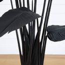 6' Artificial Halloween Black Traveler's Palm Tree